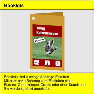 4.000 Stück Booklets (4-seitige Anhänger)