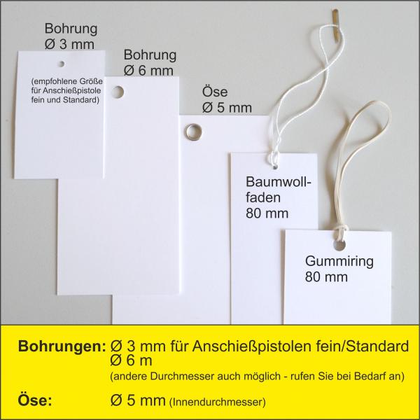 1.000 Stück Hangtags Finish