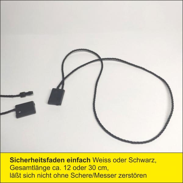Hangtags Sicherheitsfaden