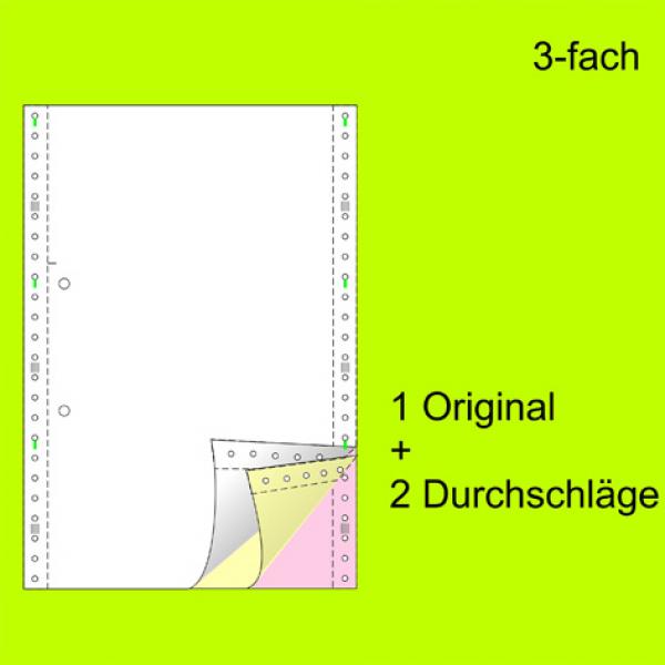8.000 Sätze Endlospapier 3-fach